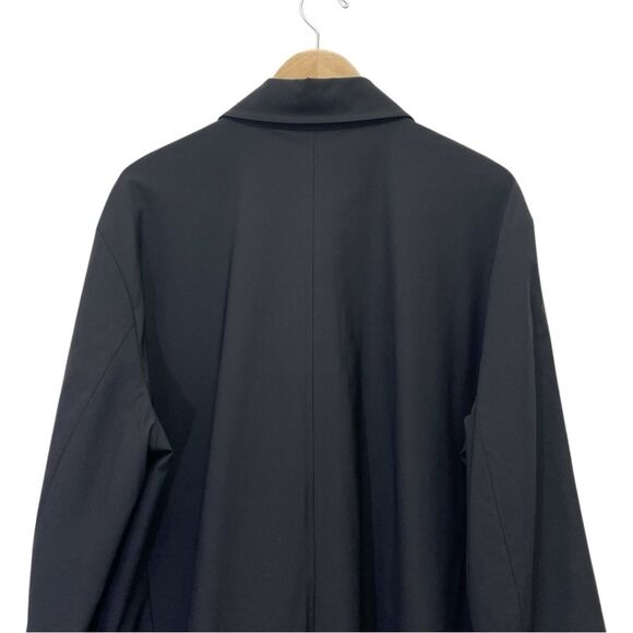 Banana Republic Y2K Trench Coat Black Raincoat Men’s Size XL Vintage Spring 2001 - Picture 6 of 11